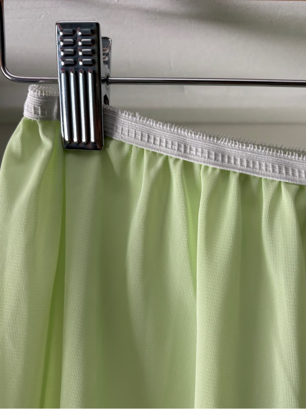 Vintage Pastel Green Lace Trim Half Slip Size XL - Picture 9 of 13